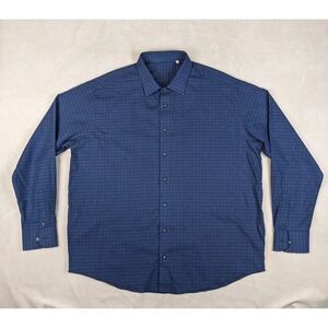 Hall Madden 2XL Mens Shirt Flannel Chambray Casual Long Sleeve 27x30